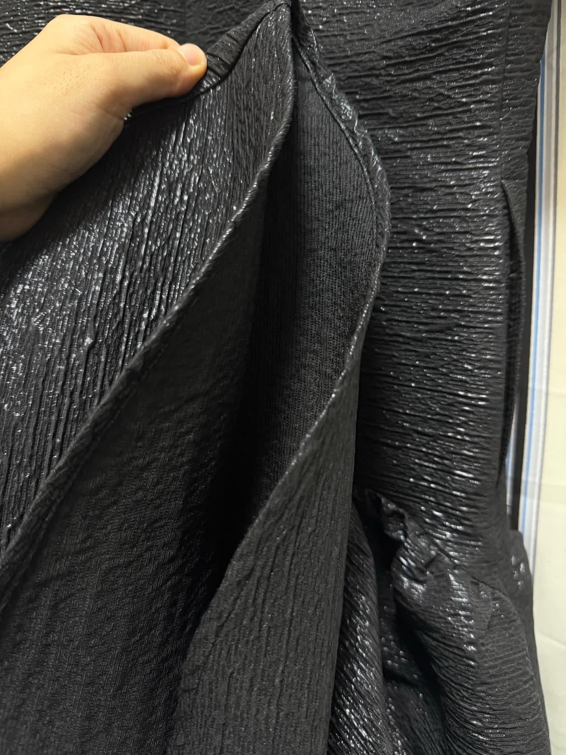 방떼 자카드 브이넥 롱 드레스 M 사이즈 상품이미지5