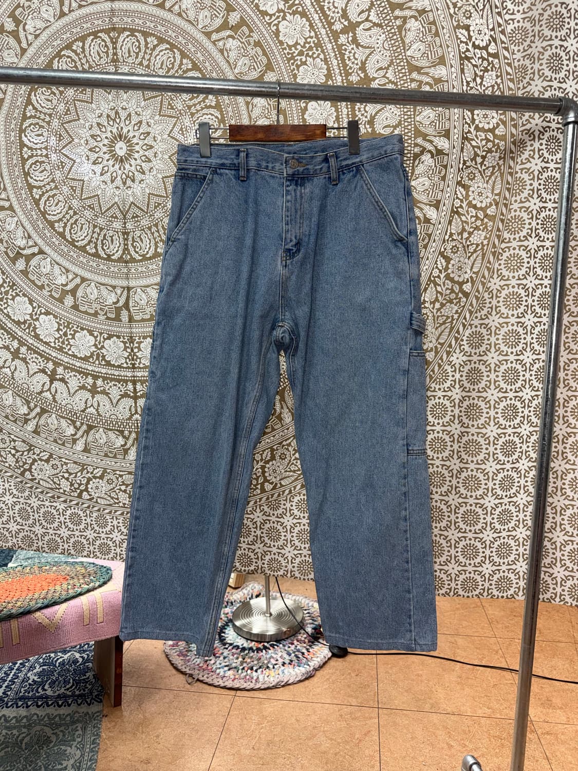 위캔더스 카펜터 연청 데님팬츠 상품이미지3