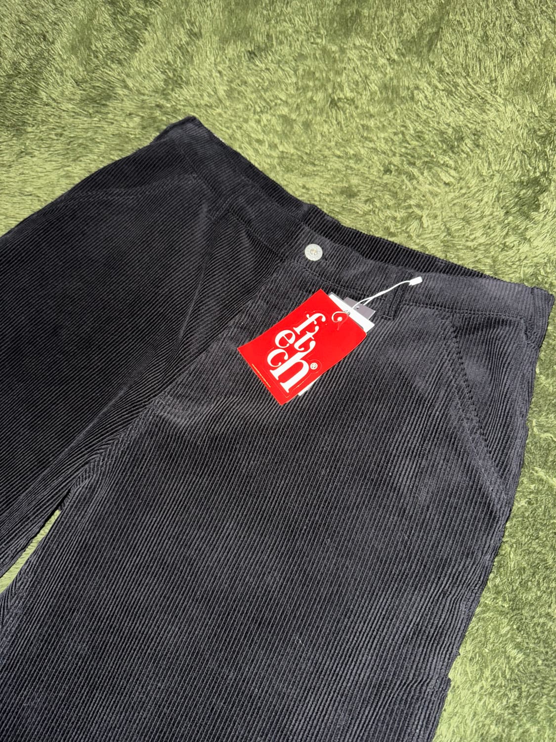 [XL] Fetch 페치 선데이 자수 로고 코듀로이 워크 팬츠 블랙 상품이미지2