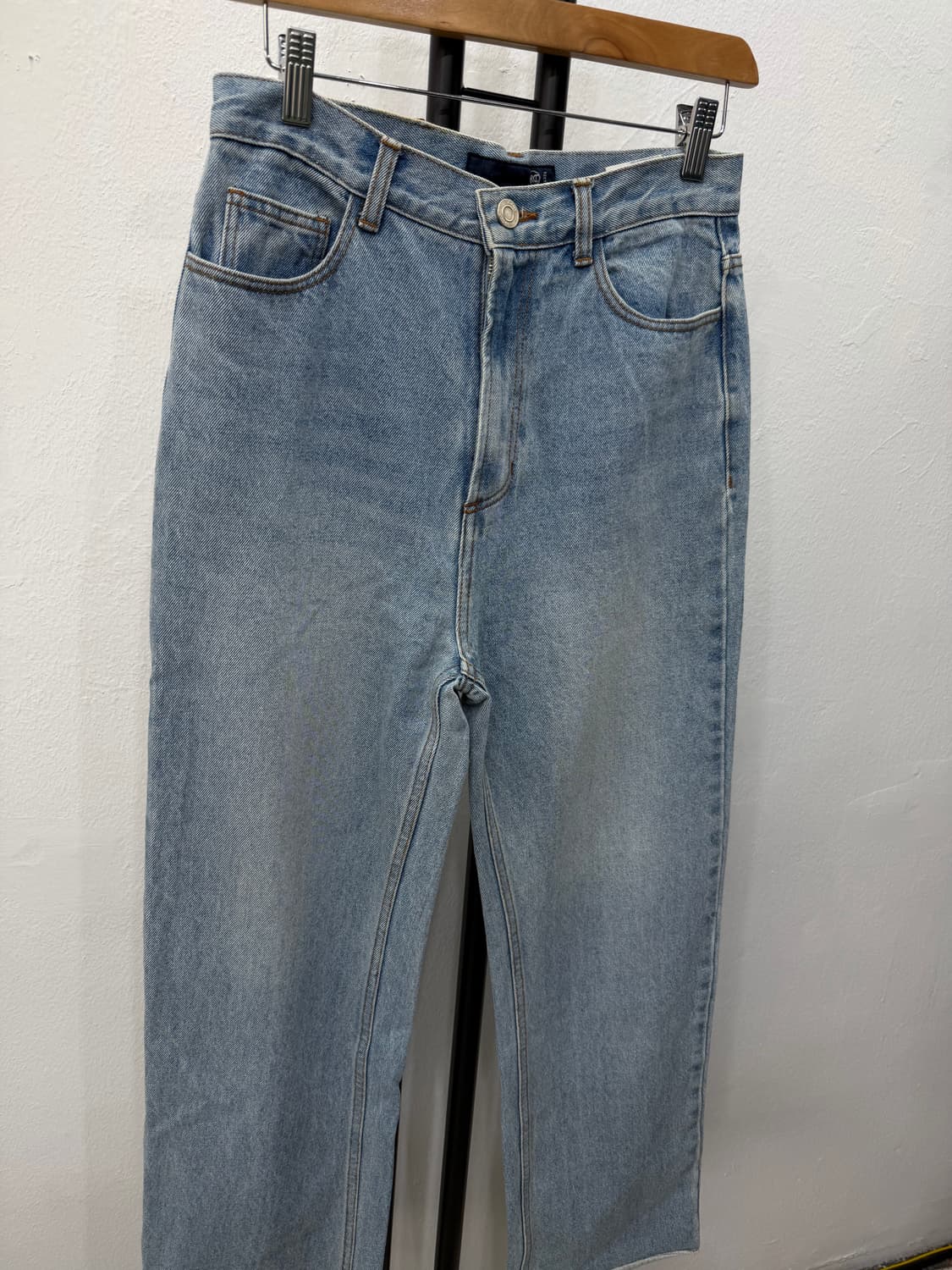 정품) 렉토 여성 데님 와이드 팬츠 S(27-28) 상품이미지2