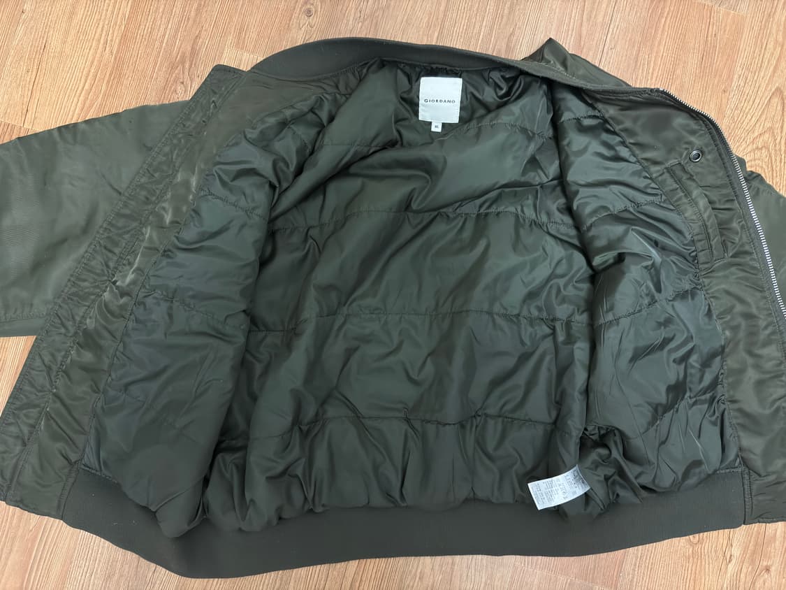 급처)지오다노 오버핏 MA-1 올리브 카키 XL 상품이미지3