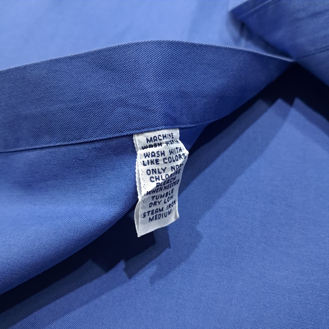 CL610 L 폴로 90s 코튼 버튼다운 아쿠아 블루 셔츠 남방 상품이미지5