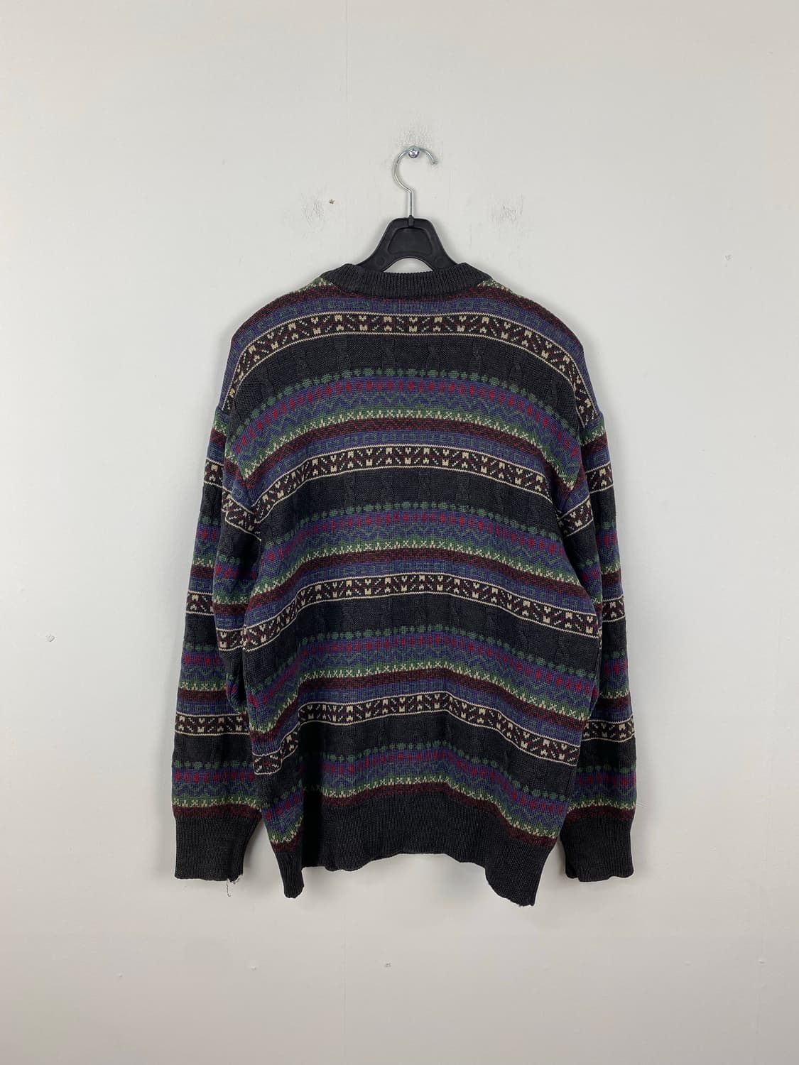 90s 라코스테 멀티컬러 꽈배기 울 니트 M 상품이미지2