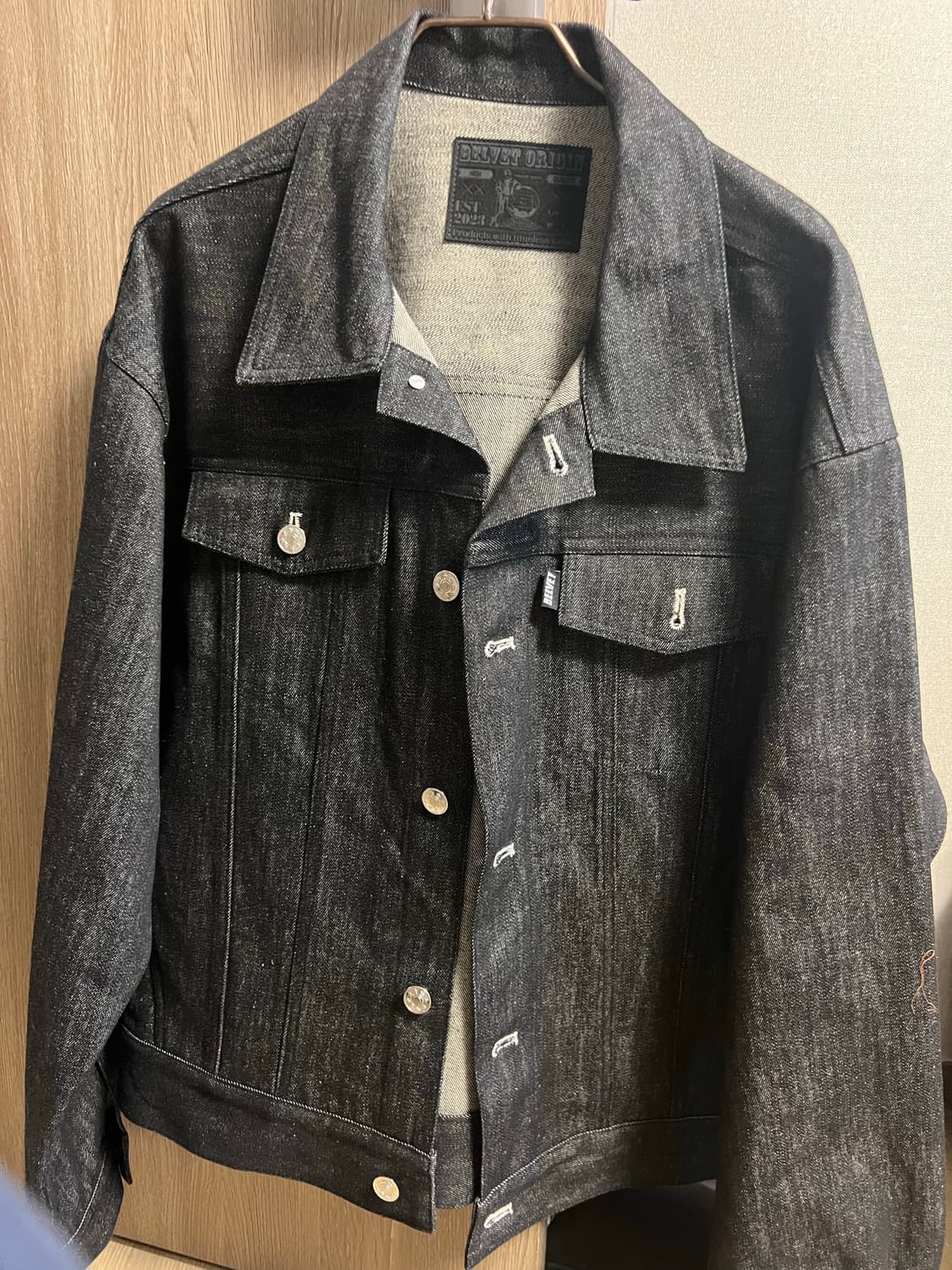 Belvet 크롭 데님 자켓 상품이미지3