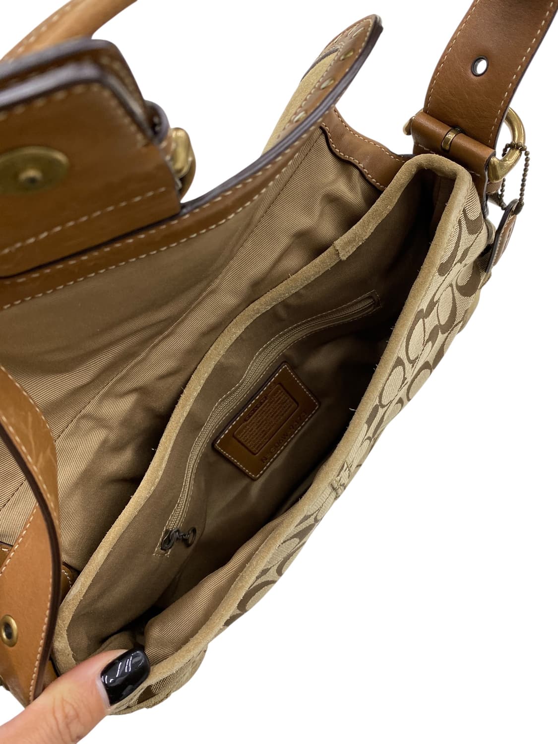 코치 y2k 베이지 호보백 상품이미지3