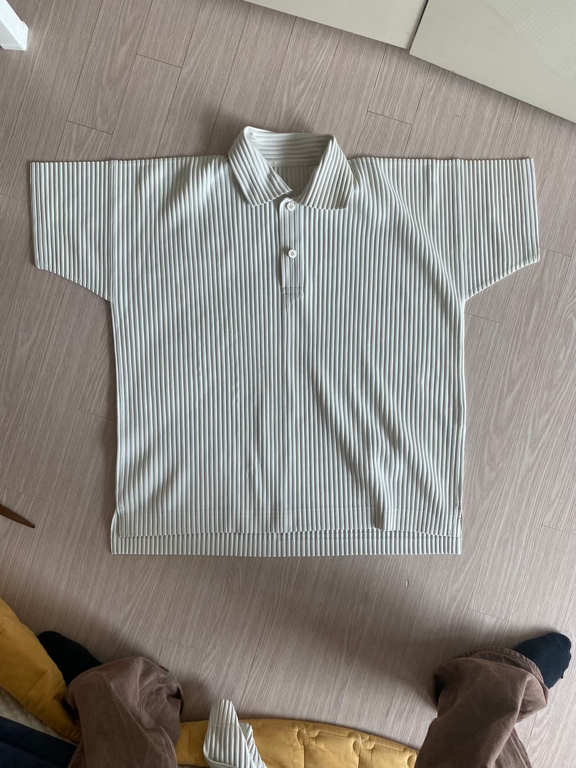 옴므플리세 아이보리 셋업 애 상품이미지2