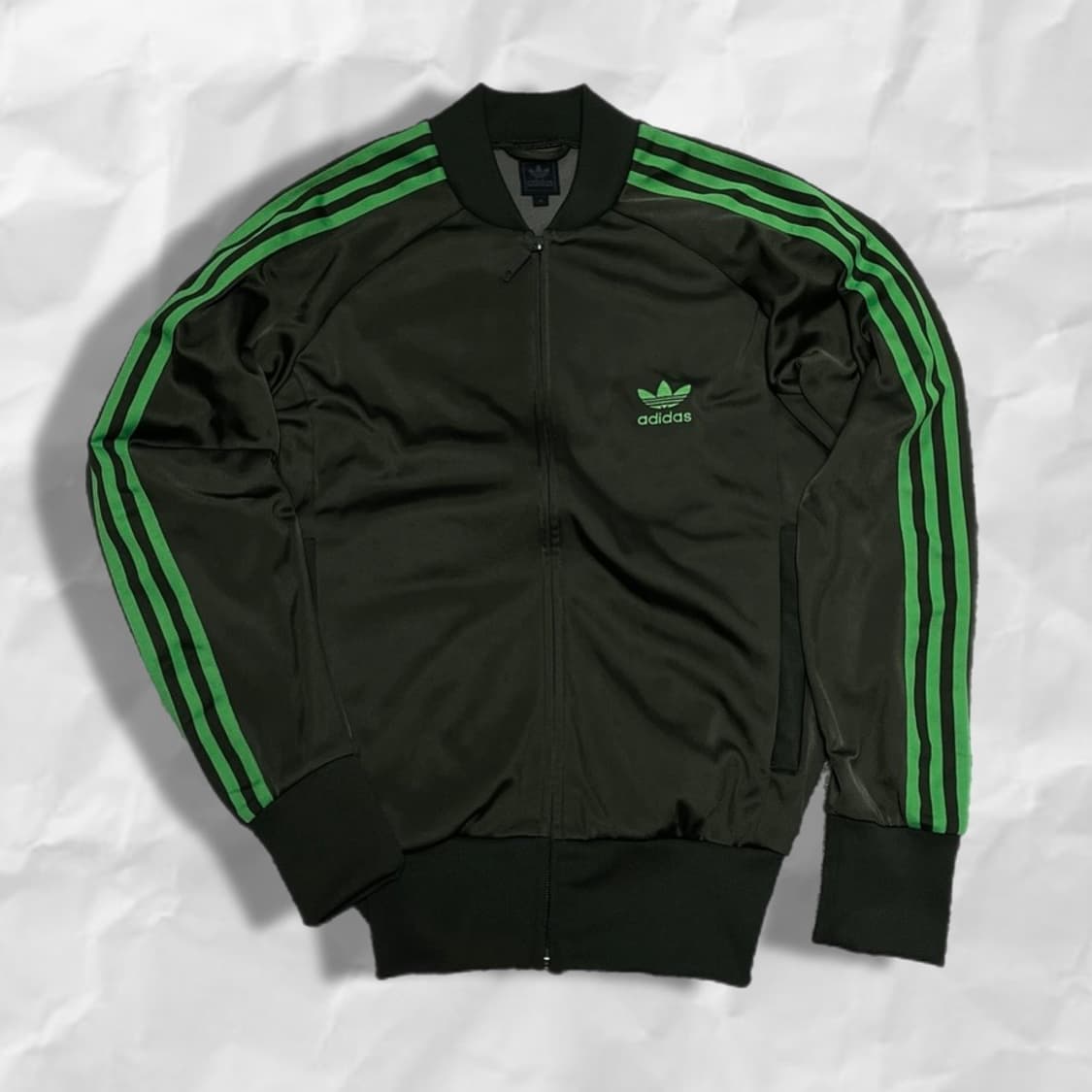 (W)00's 아디다스 오리지널 져지 트랙탑 카키 M 상품이미지3