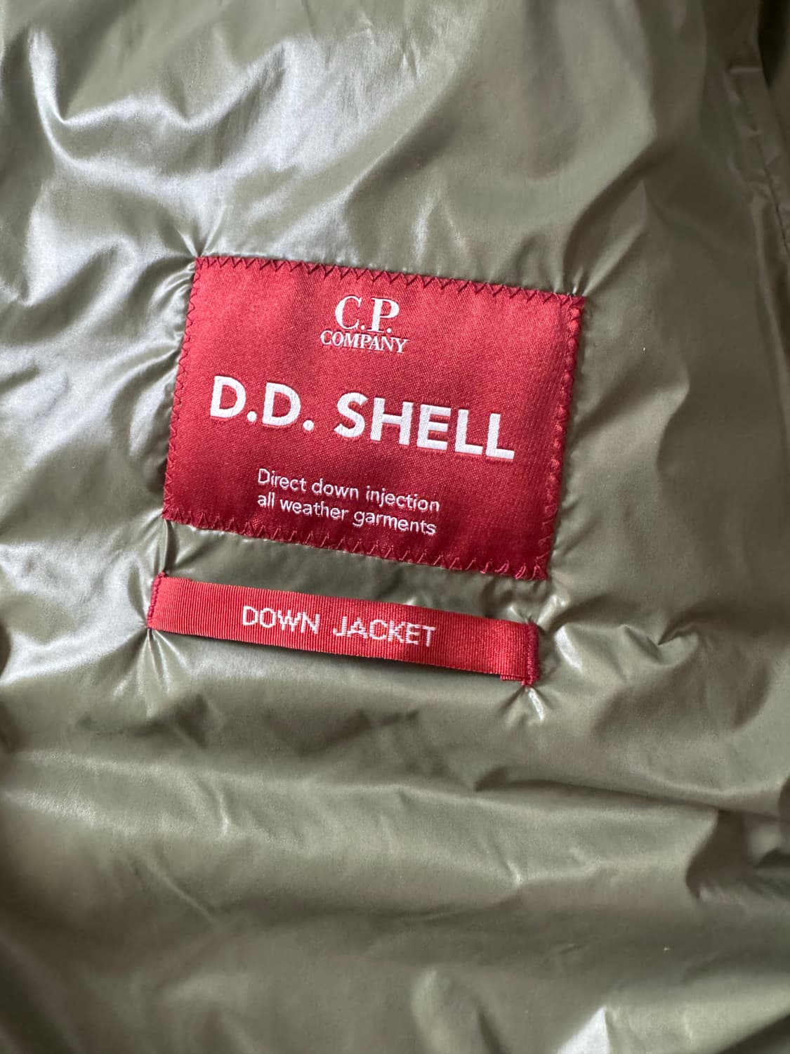 54사이즈 CP컴퍼니 디디쉘 경량 고글 패딩 점퍼 카키 상품이미지8