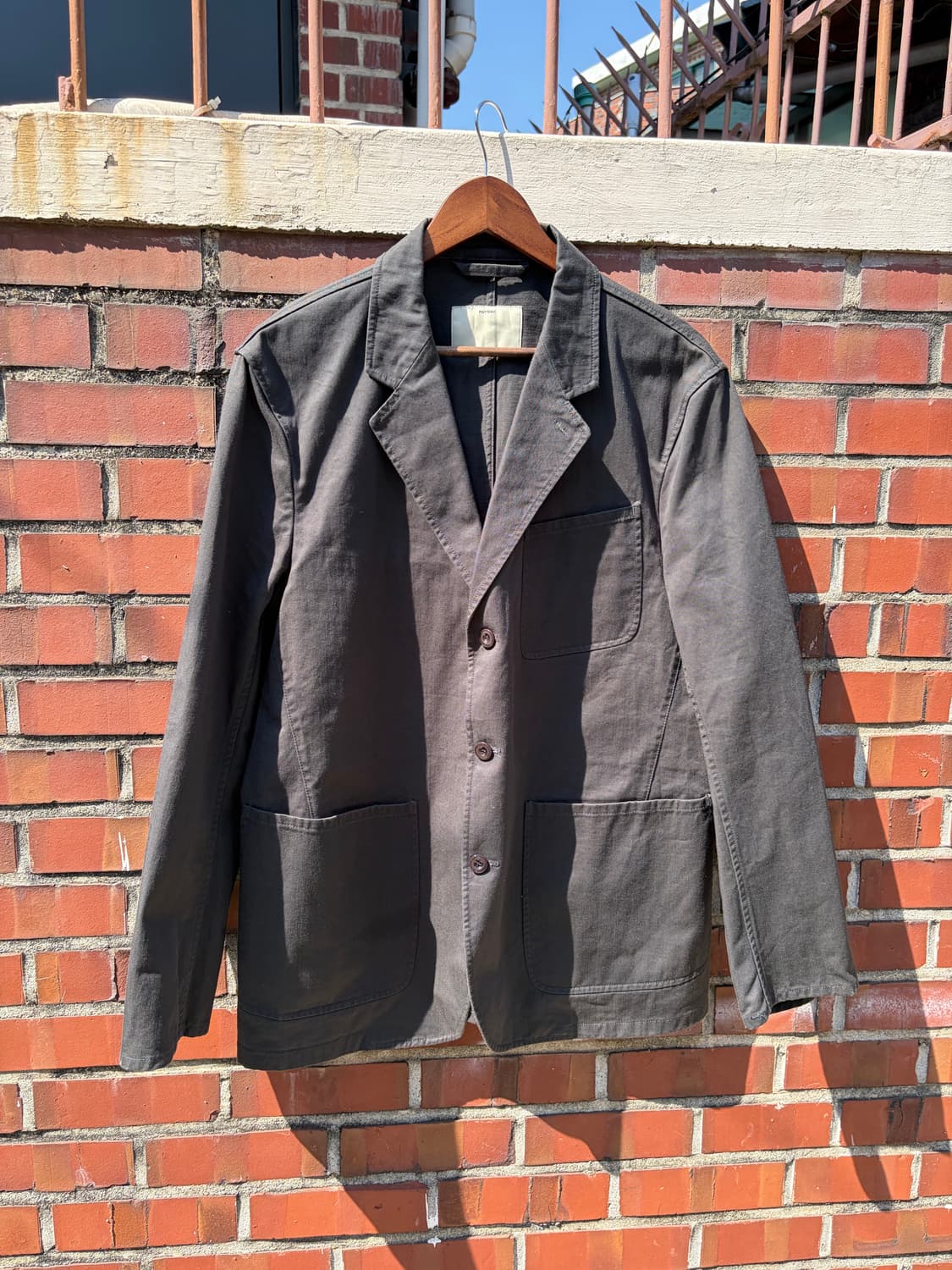 Pottery 20SS 코튼 워크 블레이저 상품이미지1