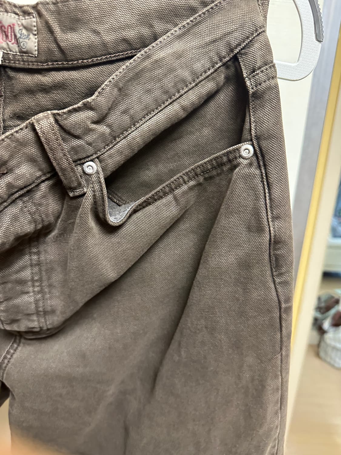 스투시 워시드 캔버스 브라운 32 상품이미지5