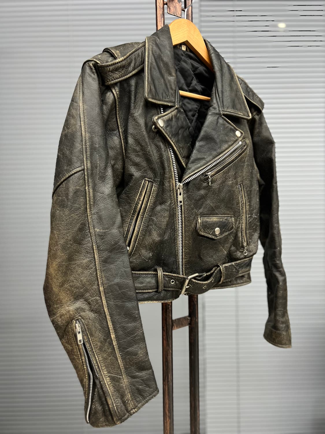 소가죽 더블라이더 자켓  상품이미지5