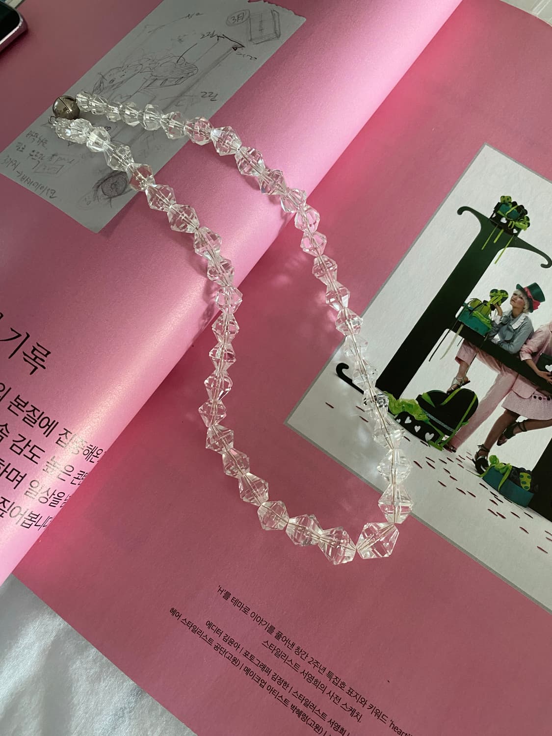 빈티지 크리스탈 비즈 목걸이 상품이미지2