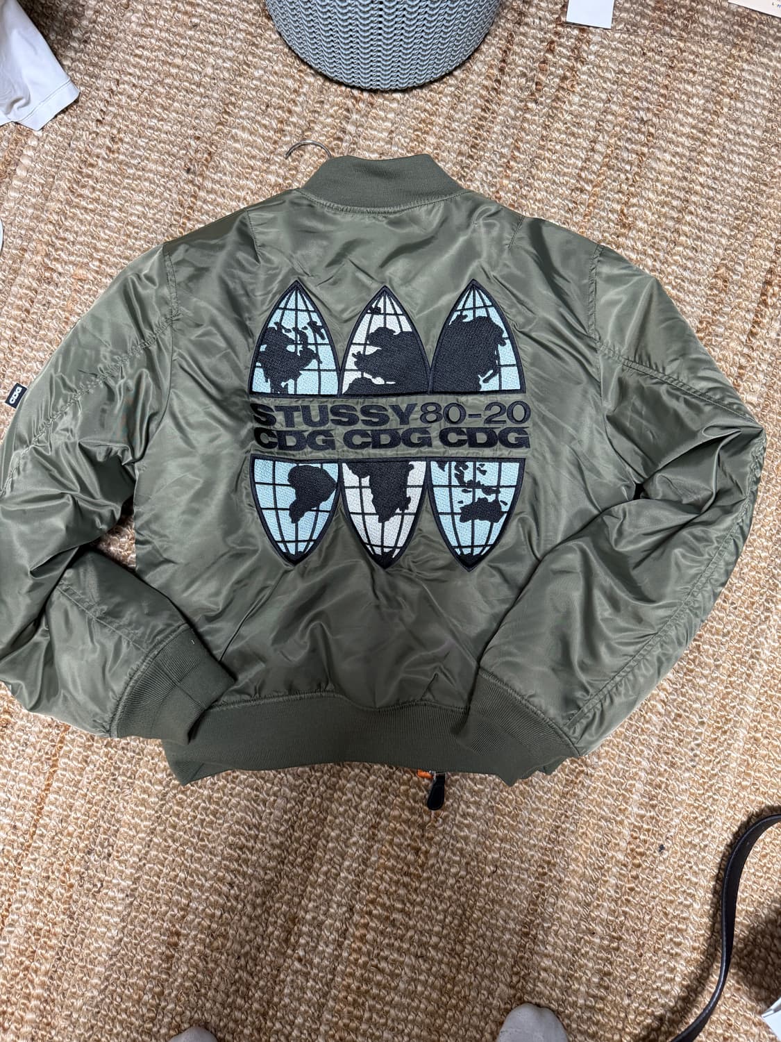 스투시 x CDG MA-1 자켓 올리브 상품이미지1