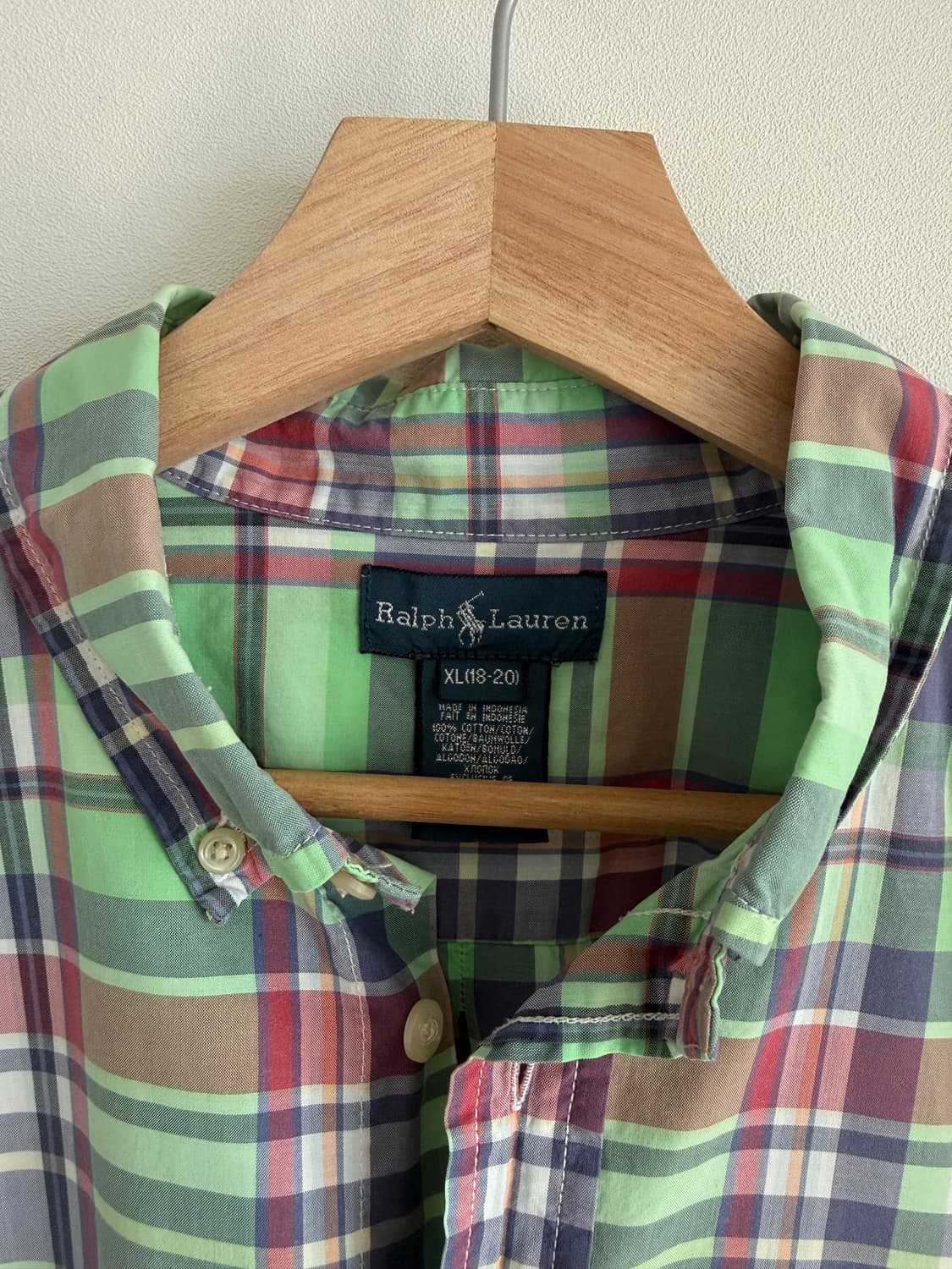 폴로 랄프로렌(Polo Ralph Lauren) 체크 반팔 셔츠(주니어1 상품이미지6