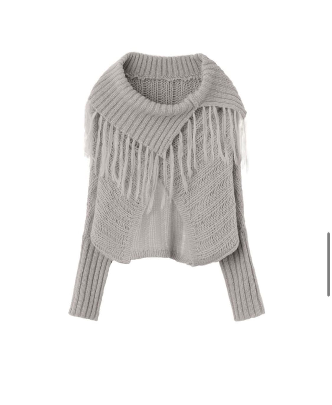 스컬프터Upside Down Two Way Sweater L.Gray 상품이미지4