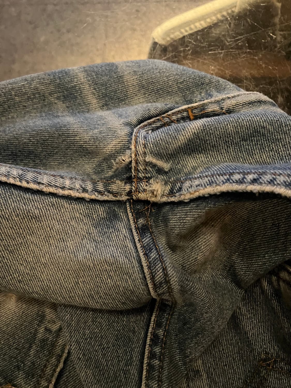 90s USA Levis 505 Orange Tab Denim Pants 상품이미지8