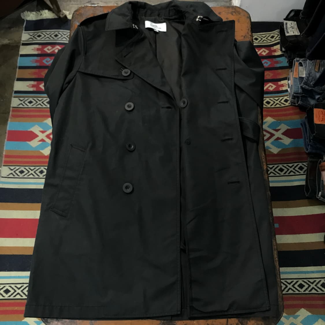 코치 뉴욕 블랙 트렌치코트 남성 105 여성 오버핏  상품이미지7