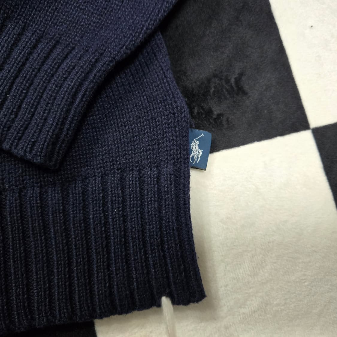 L 폴로랄프로렌 성조기니트 네이비 made in usa 상품이미지3