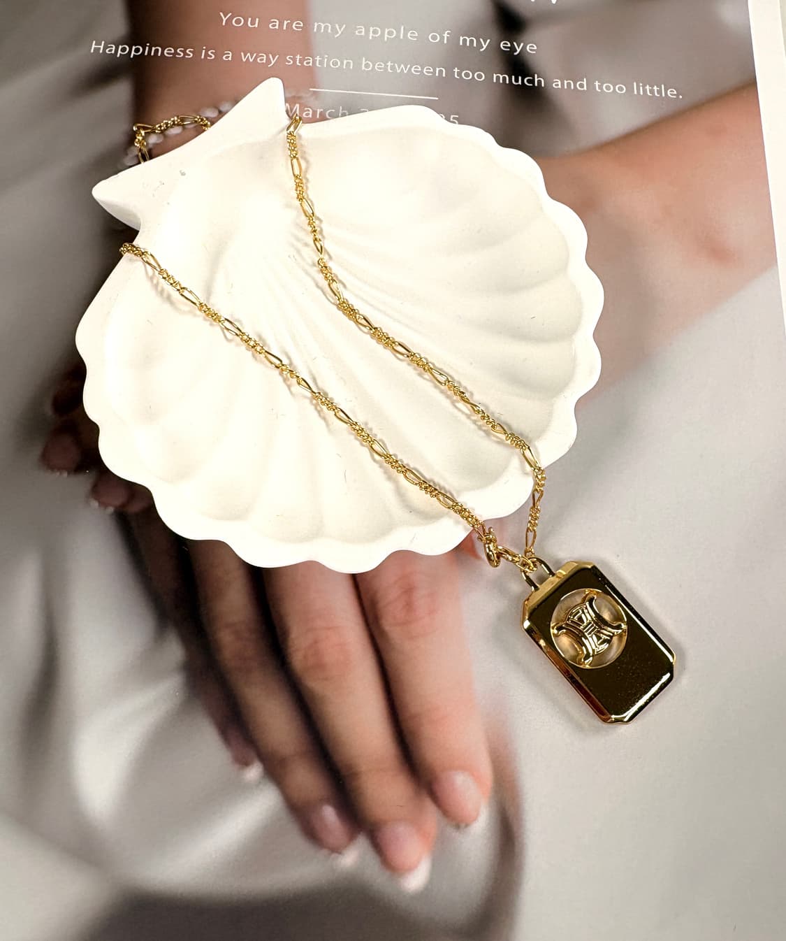 셀린느 트리오페 바 펜던트 목걸이 상품이미지6