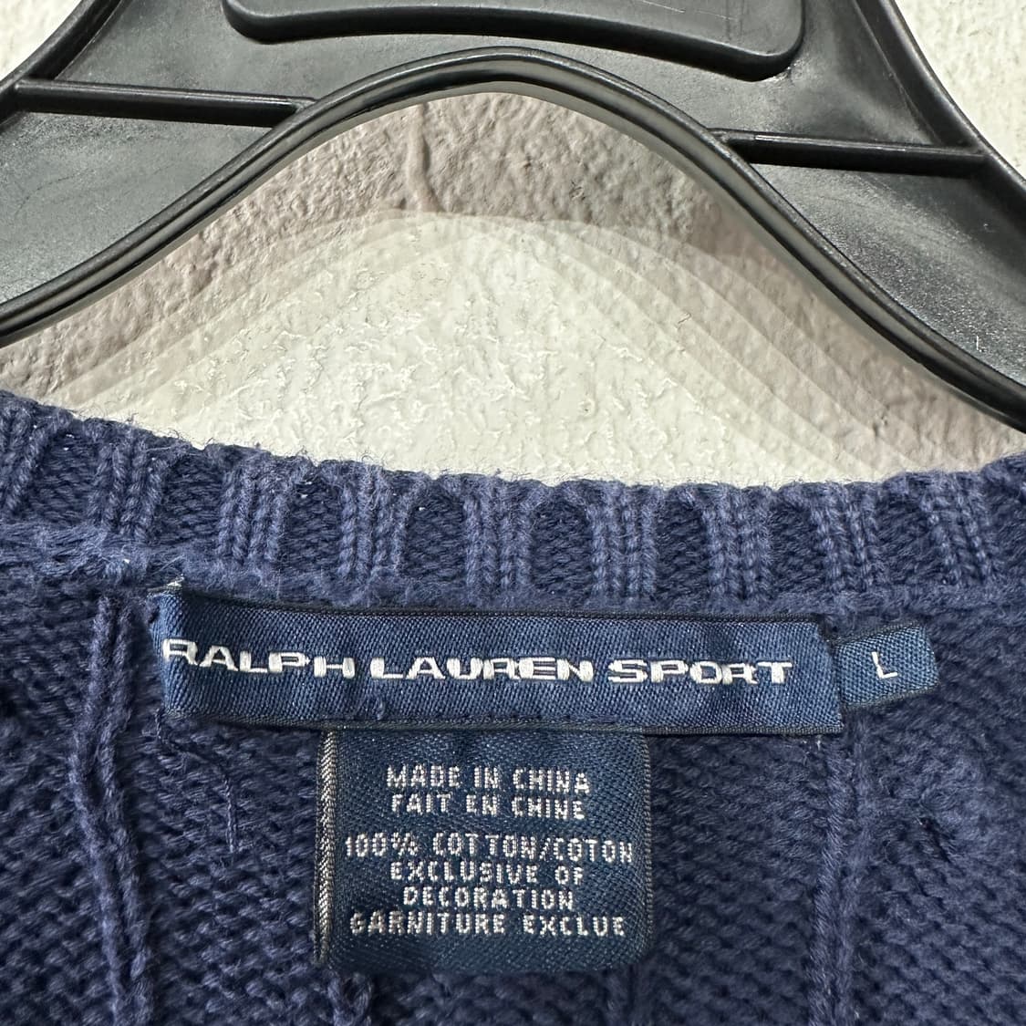 폴로랄프로렌 브이넥 니트 여성L 상품이미지3