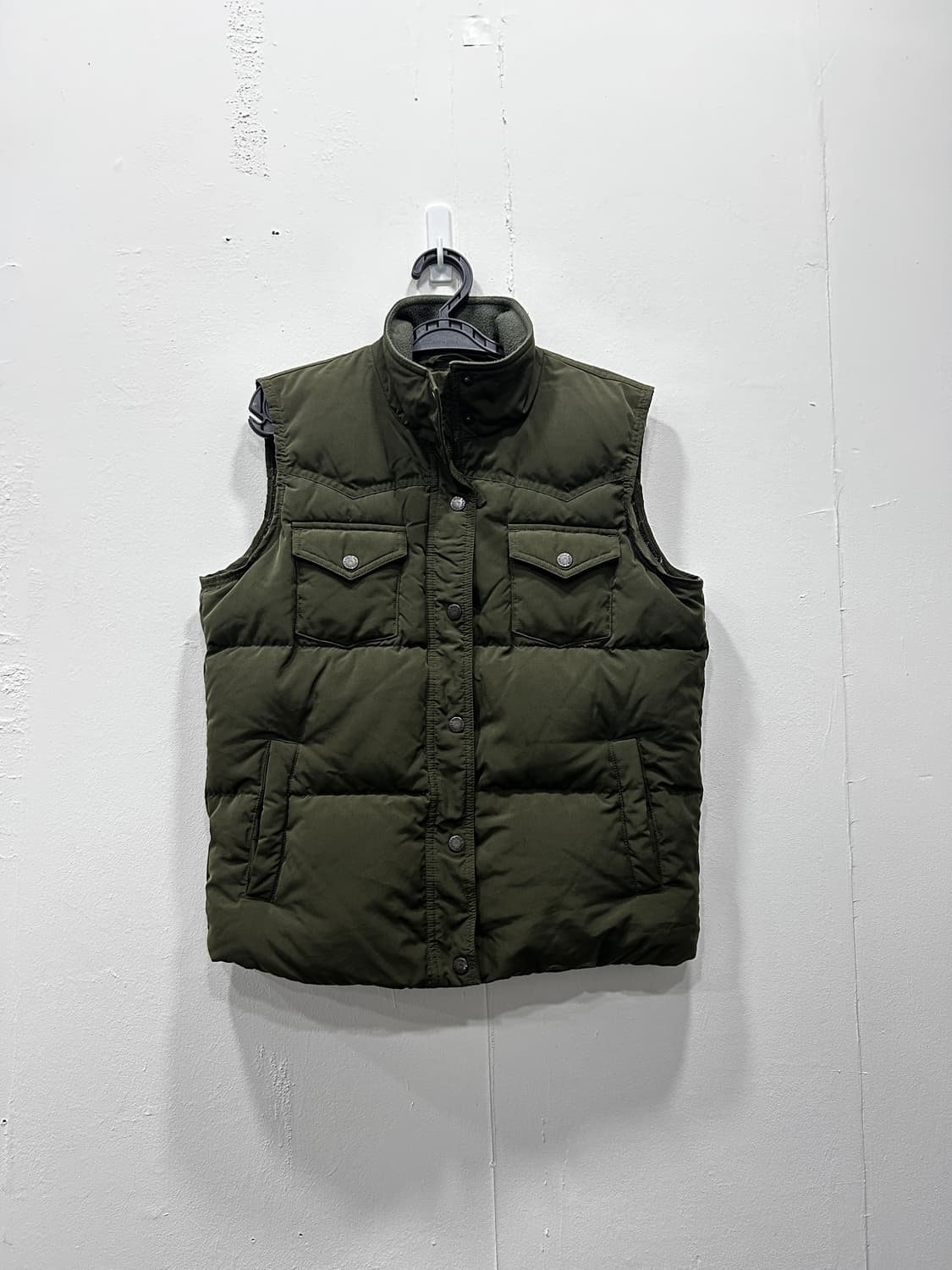 폴로랄프로렌 카키 포켓 다운 패딩 조끼 M 상품이미지1