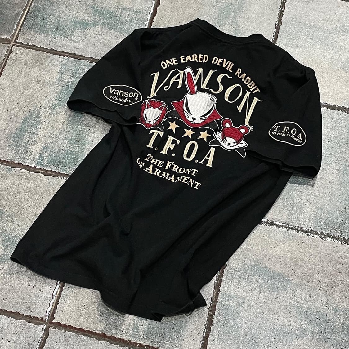 Vanson X T.F.O.A 밴슨x무장전선 티셔츠 상품이미지1