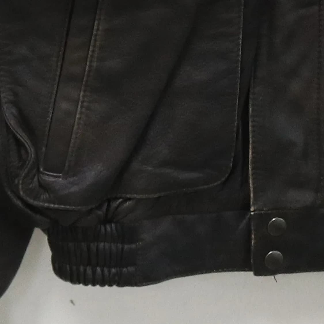 프론트 포켓 가죽 자켓 60970 상품이미지4