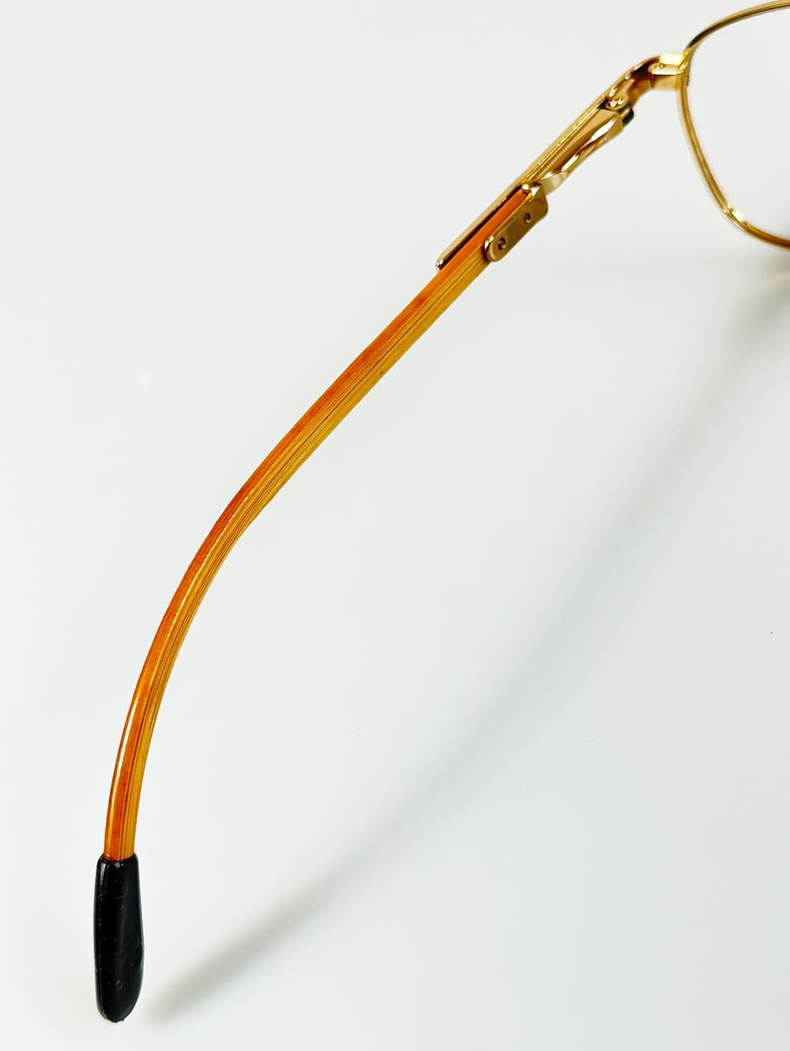 90s CAROCHE 골드 브라운 슬림 스퀘어 빈티지 안경 상품이미지7