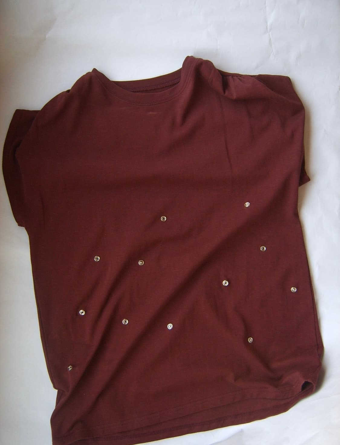 Shirring snap top (Burgundy) 상품이미지3