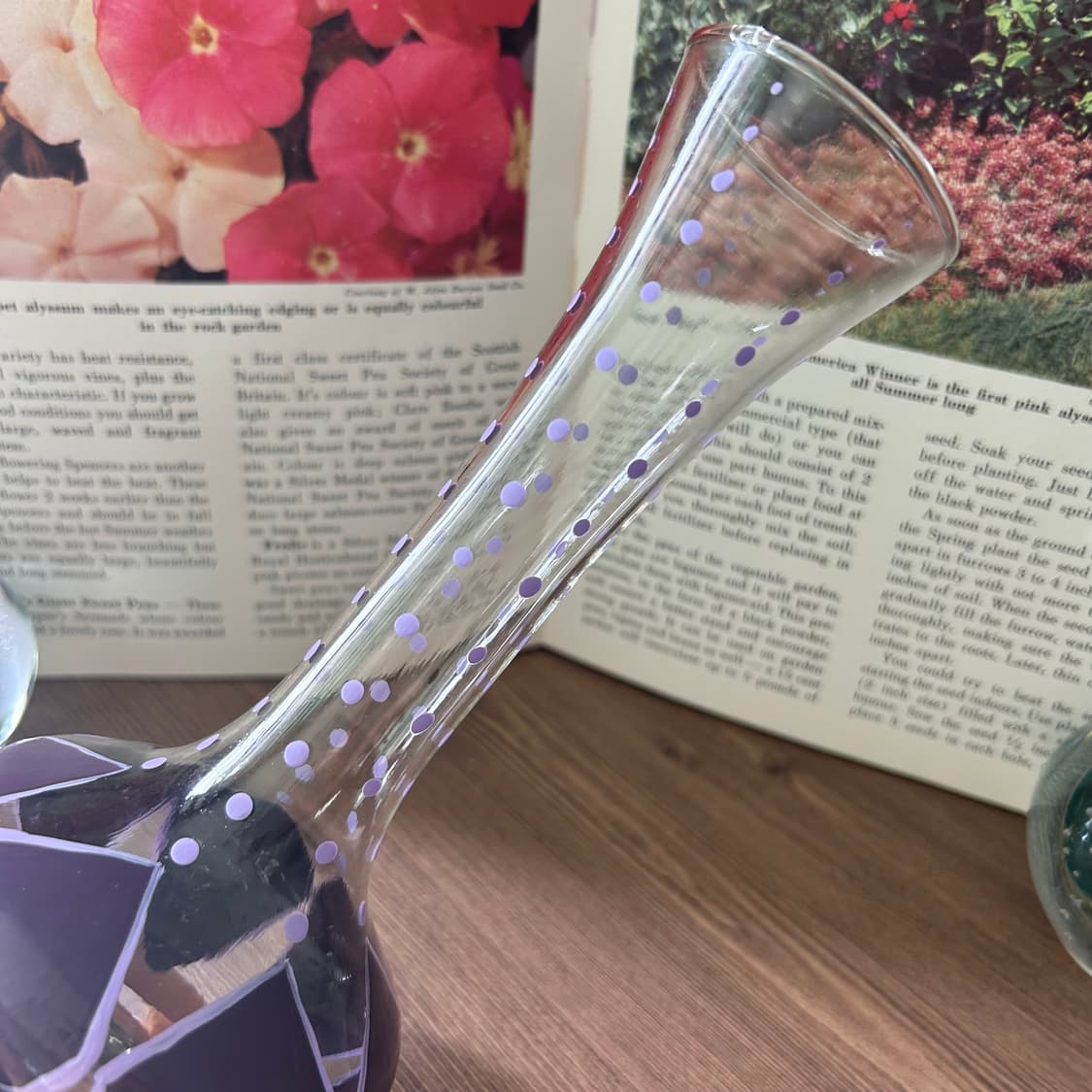 핸드페인티드 미국 빈티지 화병 상품이미지3