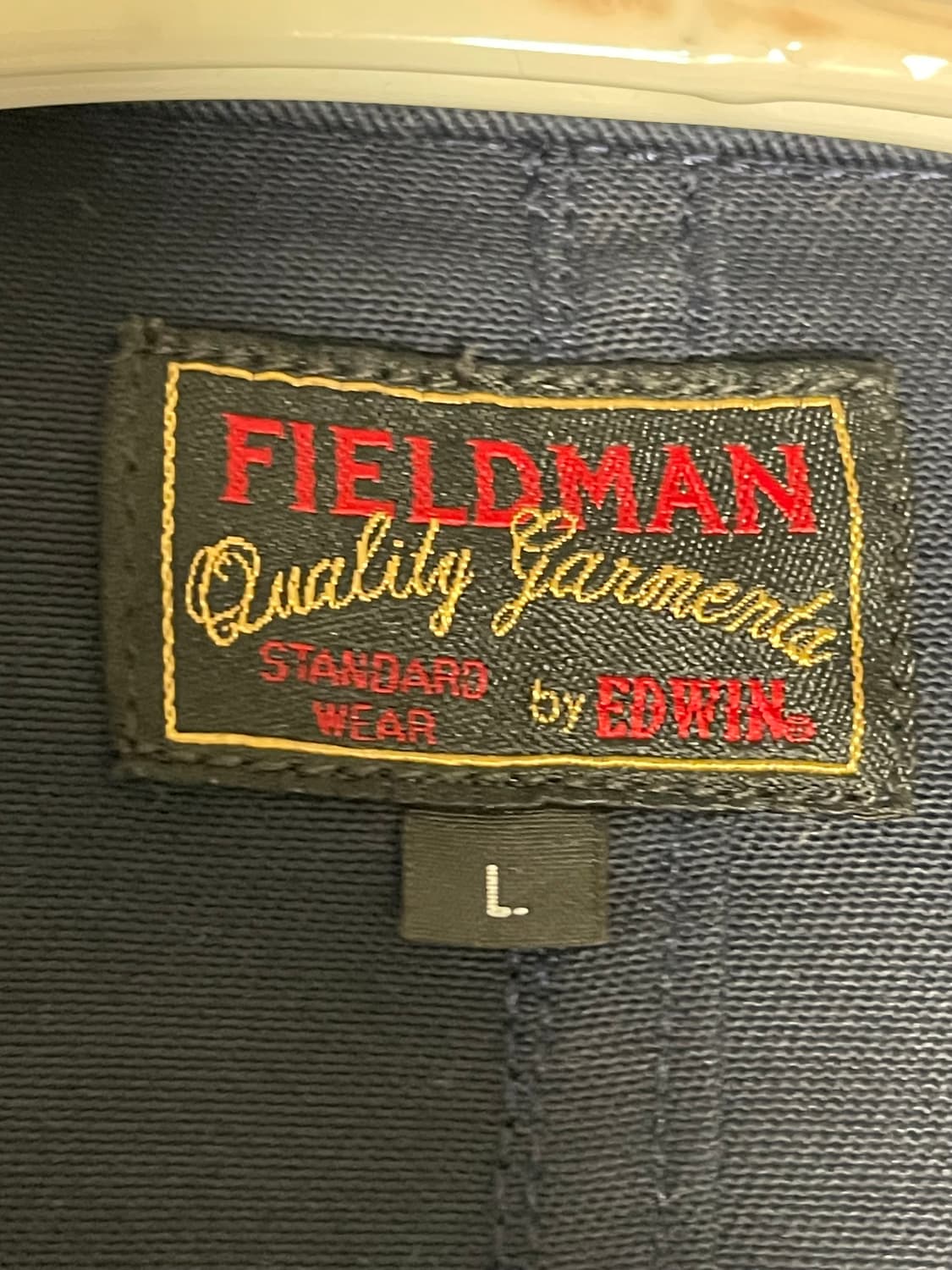 에드윈 필드맨 폴리 코튼 트월 은장 네이비 워크웨어 블레이저 L 상품이미지6