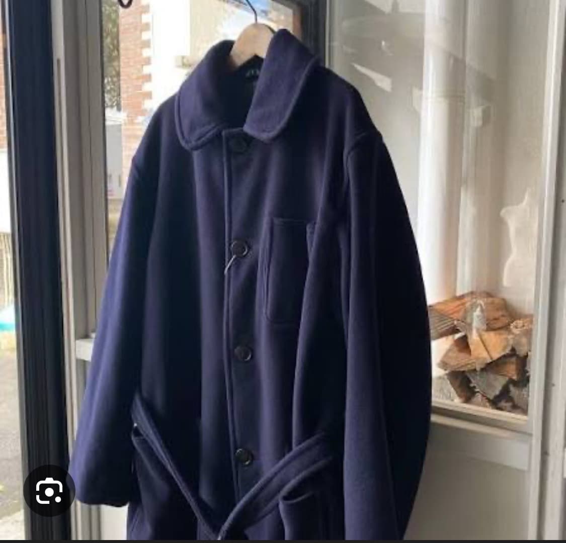 코모리 밀리터리 코트 네이비 2사이즈 상품이미지7