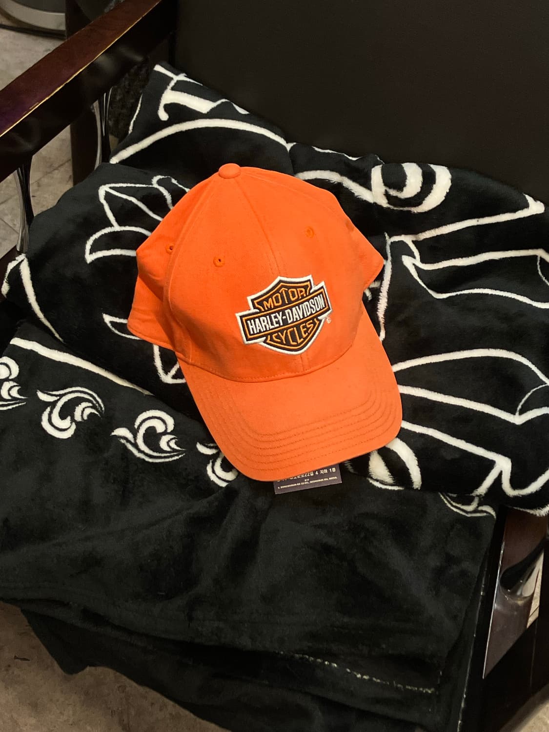 할리데이비슨 바앤실드 볼캡 오렌지  #csz2942 상품이미지1