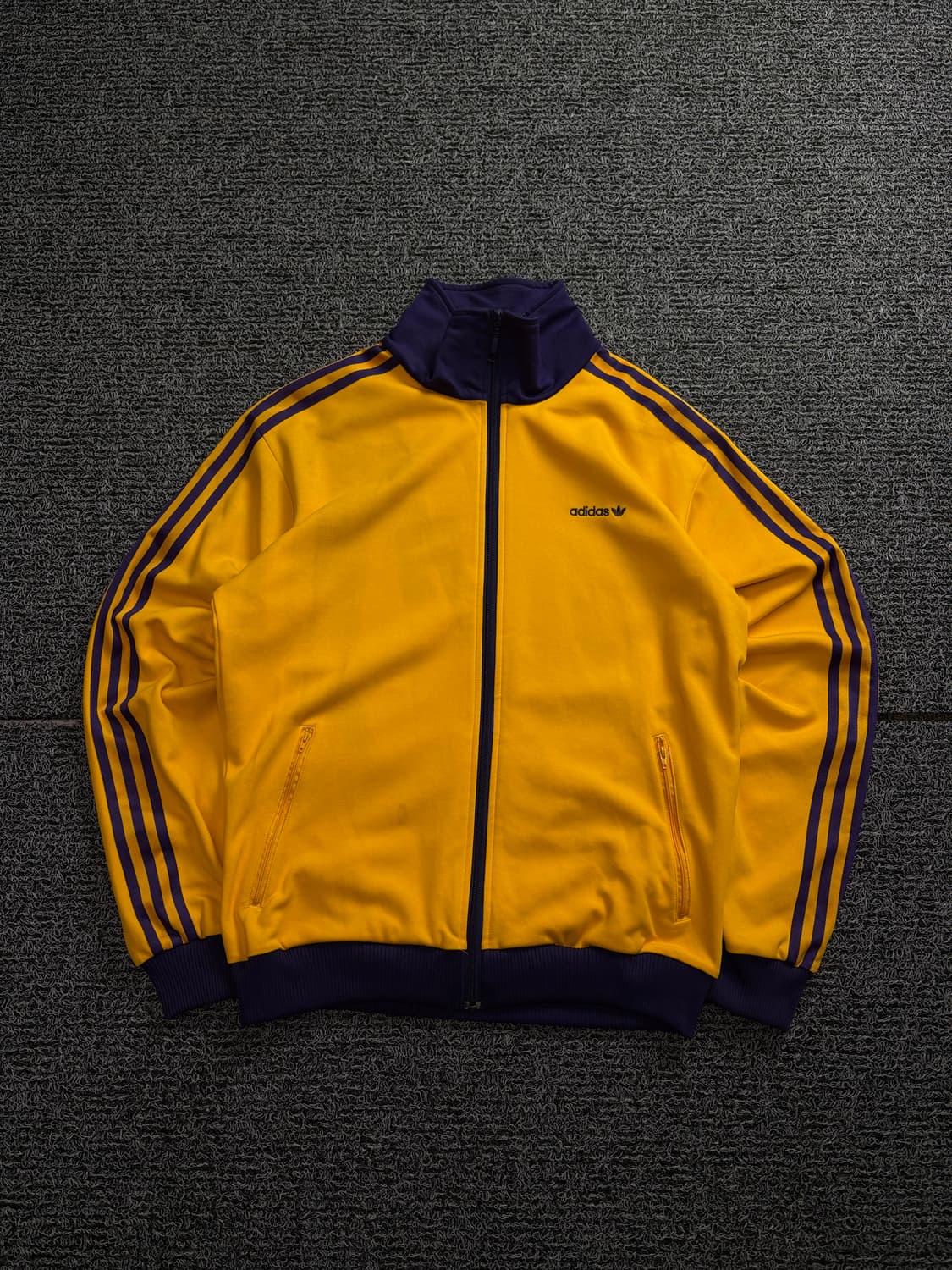 00s 아디다스 올드스쿨 베켄바우어 퍼플 옐로우 트랙탑 져지 1791 상품이미지2