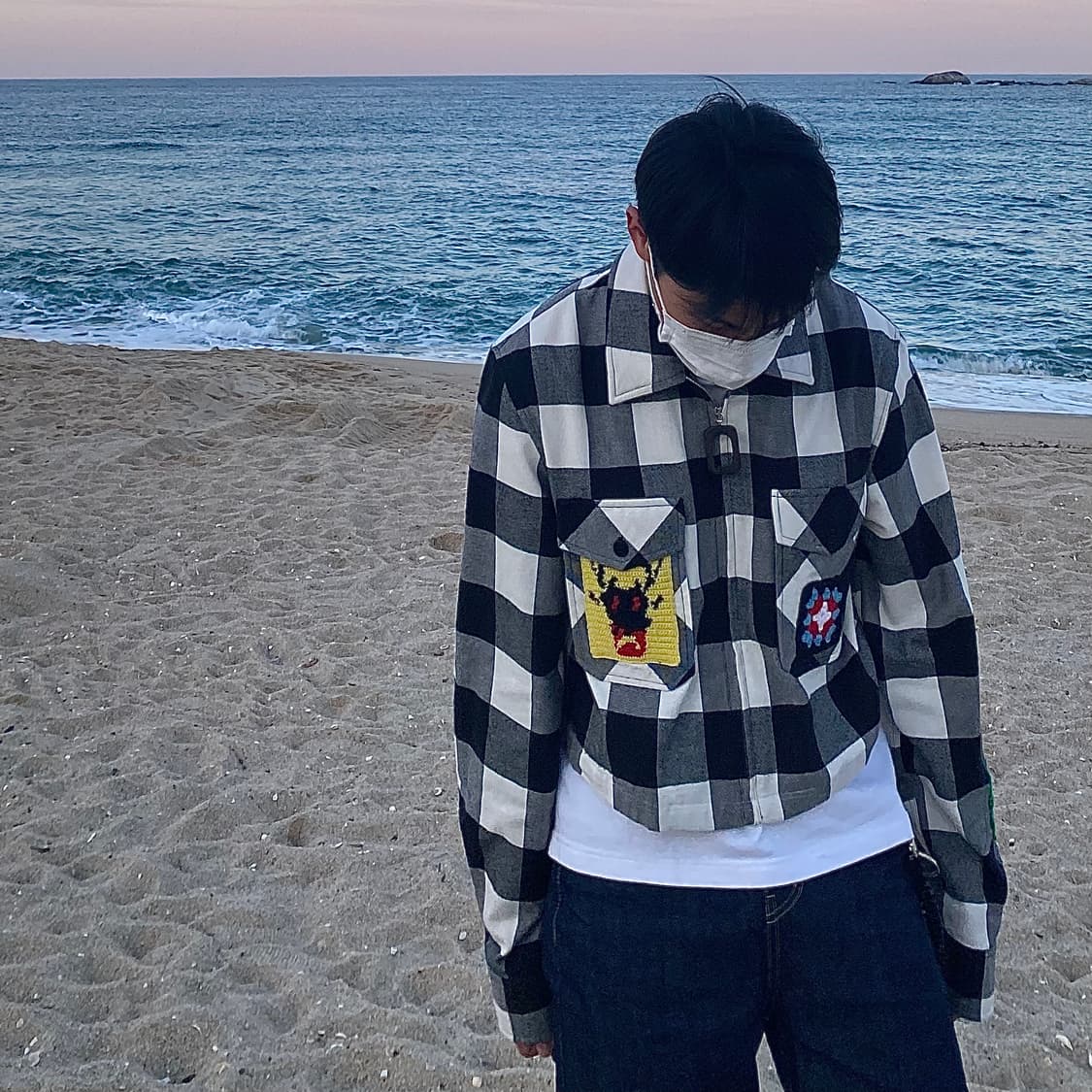 JW앤더슨 패치 타탄체크 셔츠 상품이미지4