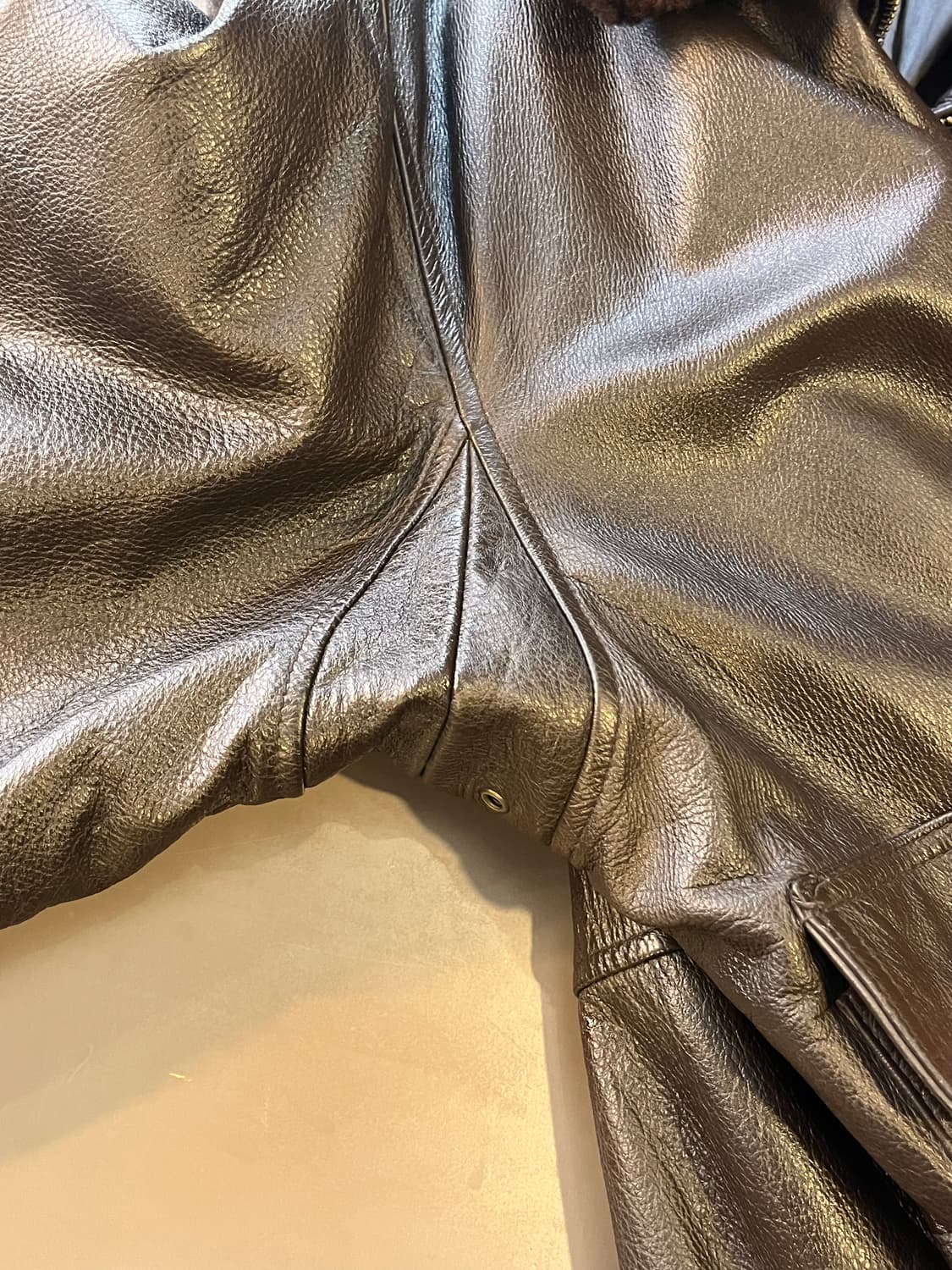 대한민국 공군 조종사 가죽 점퍼 (100) 상품이미지7