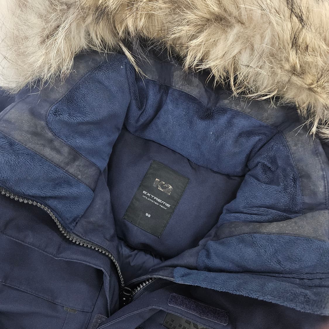 [95] K2 고어 써미엄 네이비 구스다운 패딩 점퍼 1203JM1 상품이미지2