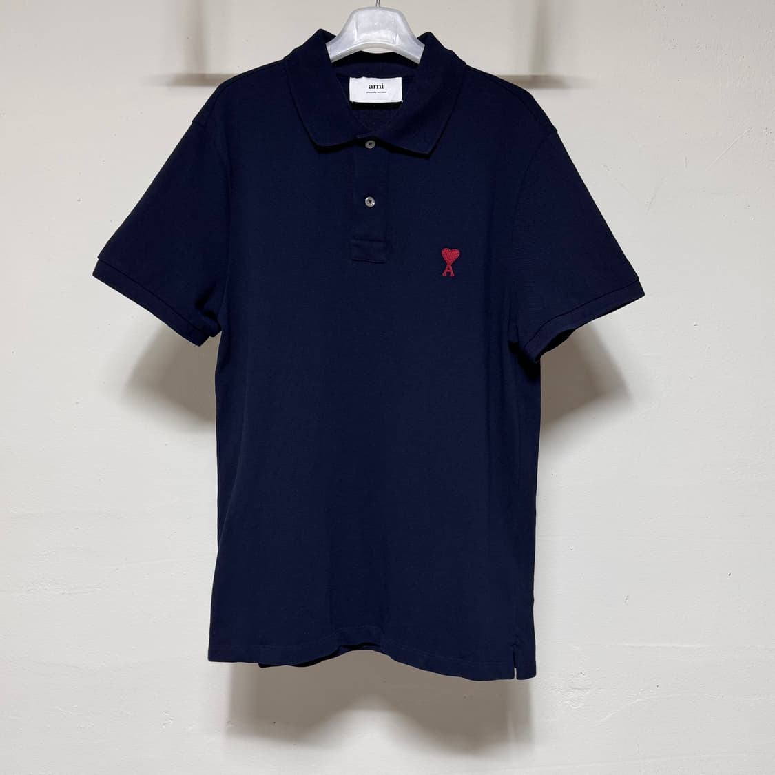 아미 스몰 하트로고 pk 카라 반팔티 M 상품이미지1