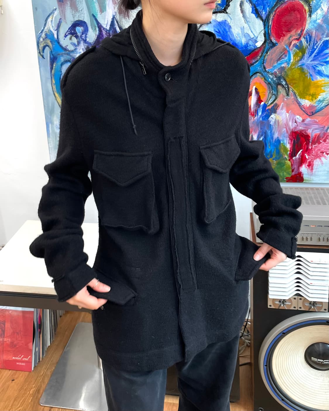 [M] 카반드주카 울 후드 자켓 상품이미지3