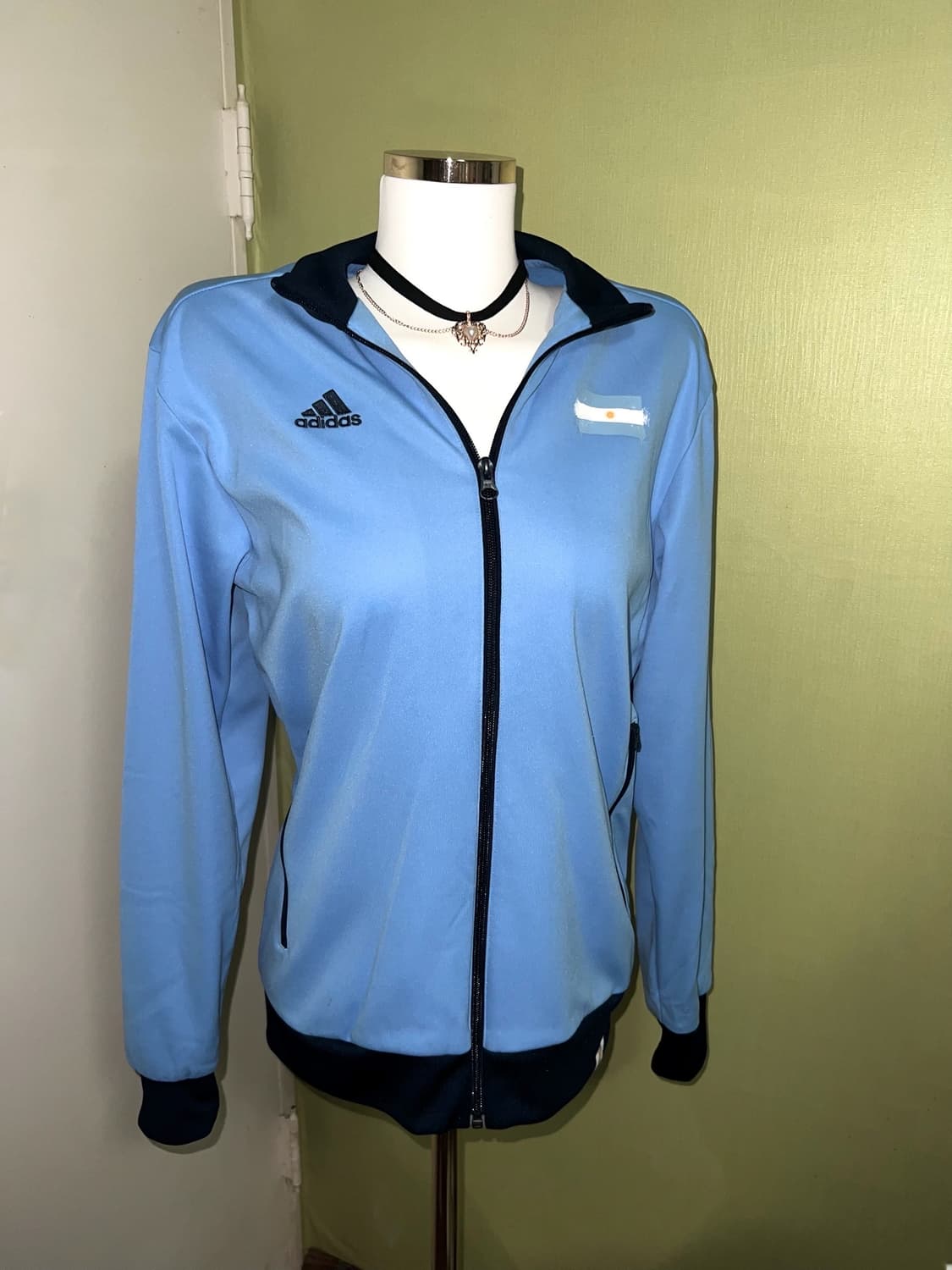 ✨Adidas✨ skyblue zipup 아르헨치나 베켄바우어 져지 상품이미지1