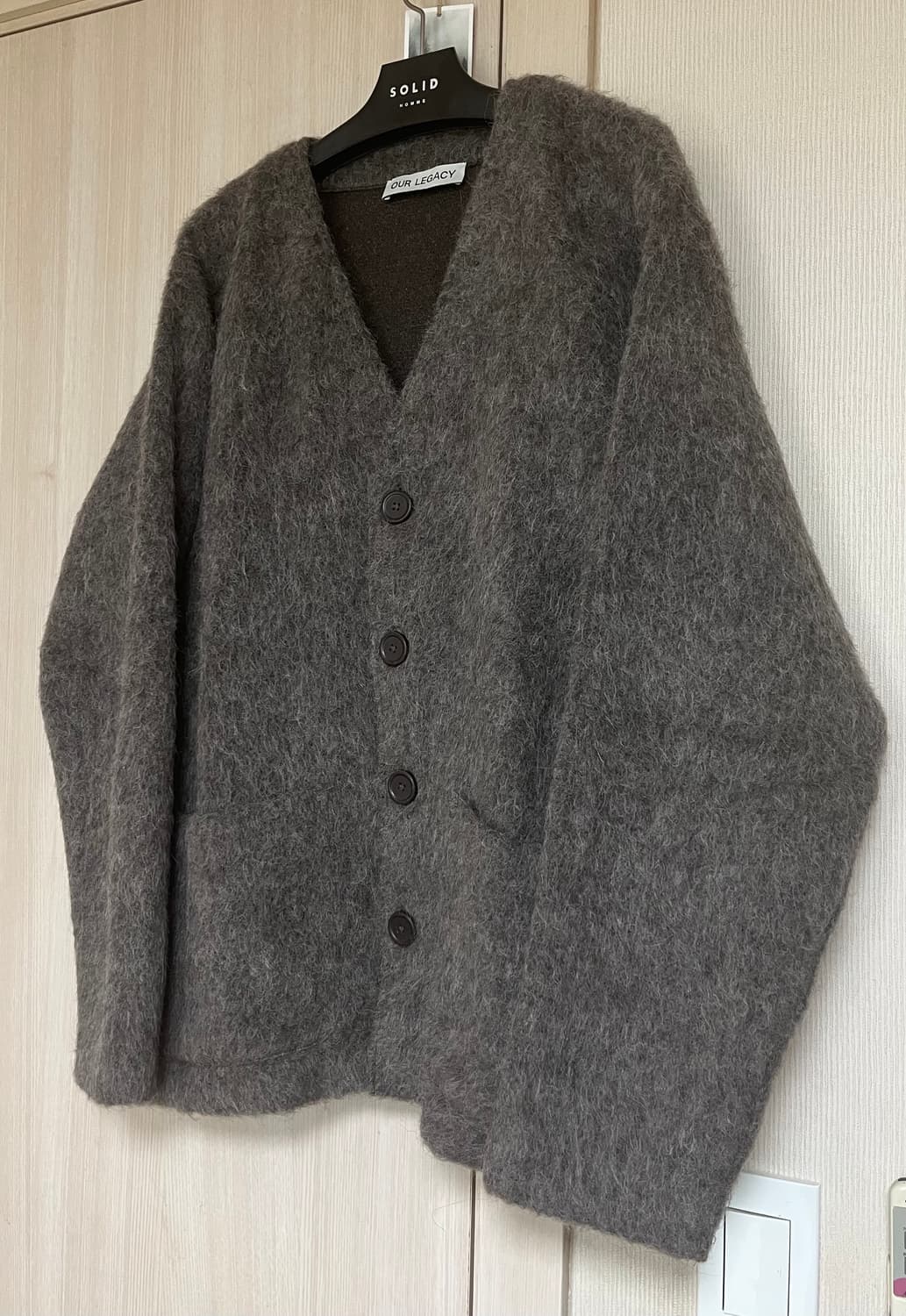 아워레가시 몰그레이 모헤어 가디건 상품이미지3