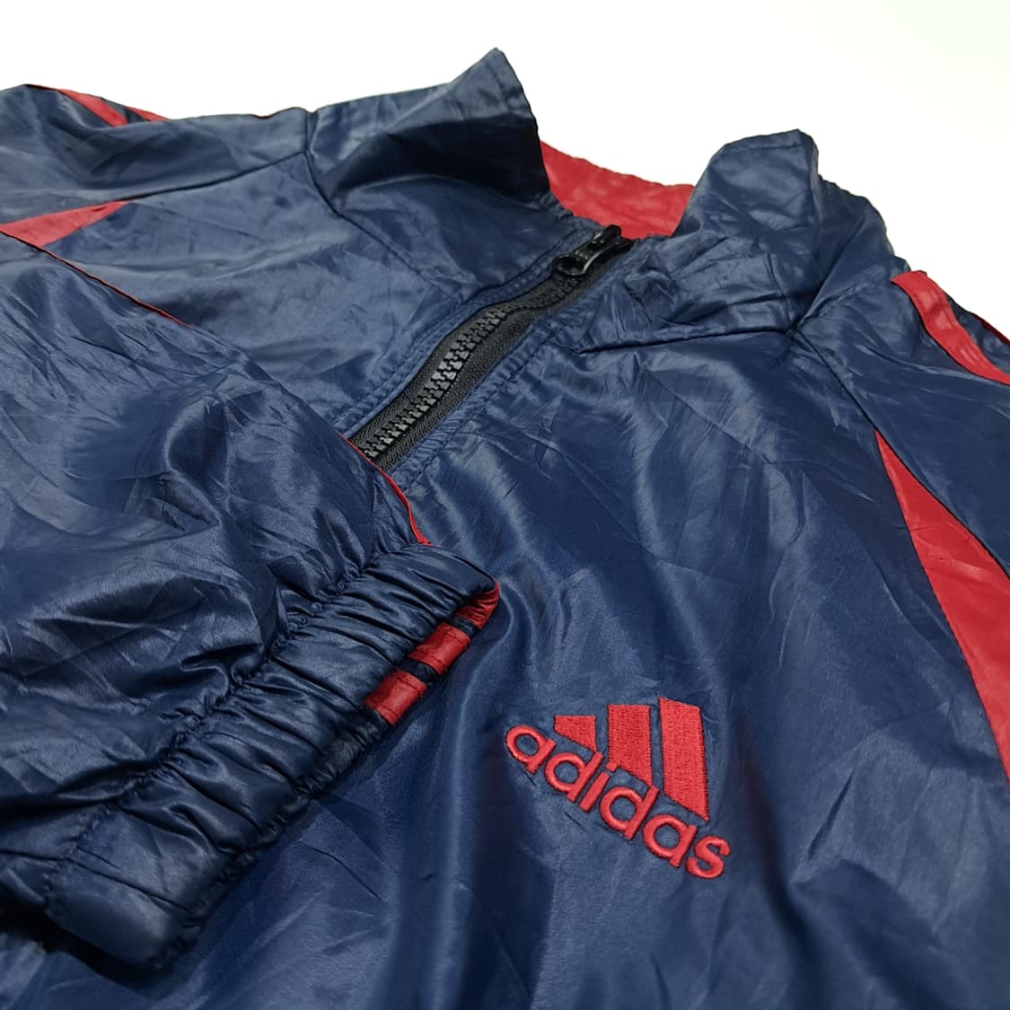 CL874 FREE 아디다스 00s 로얄네이비 바람막이 크롭 자켓 상품이미지4