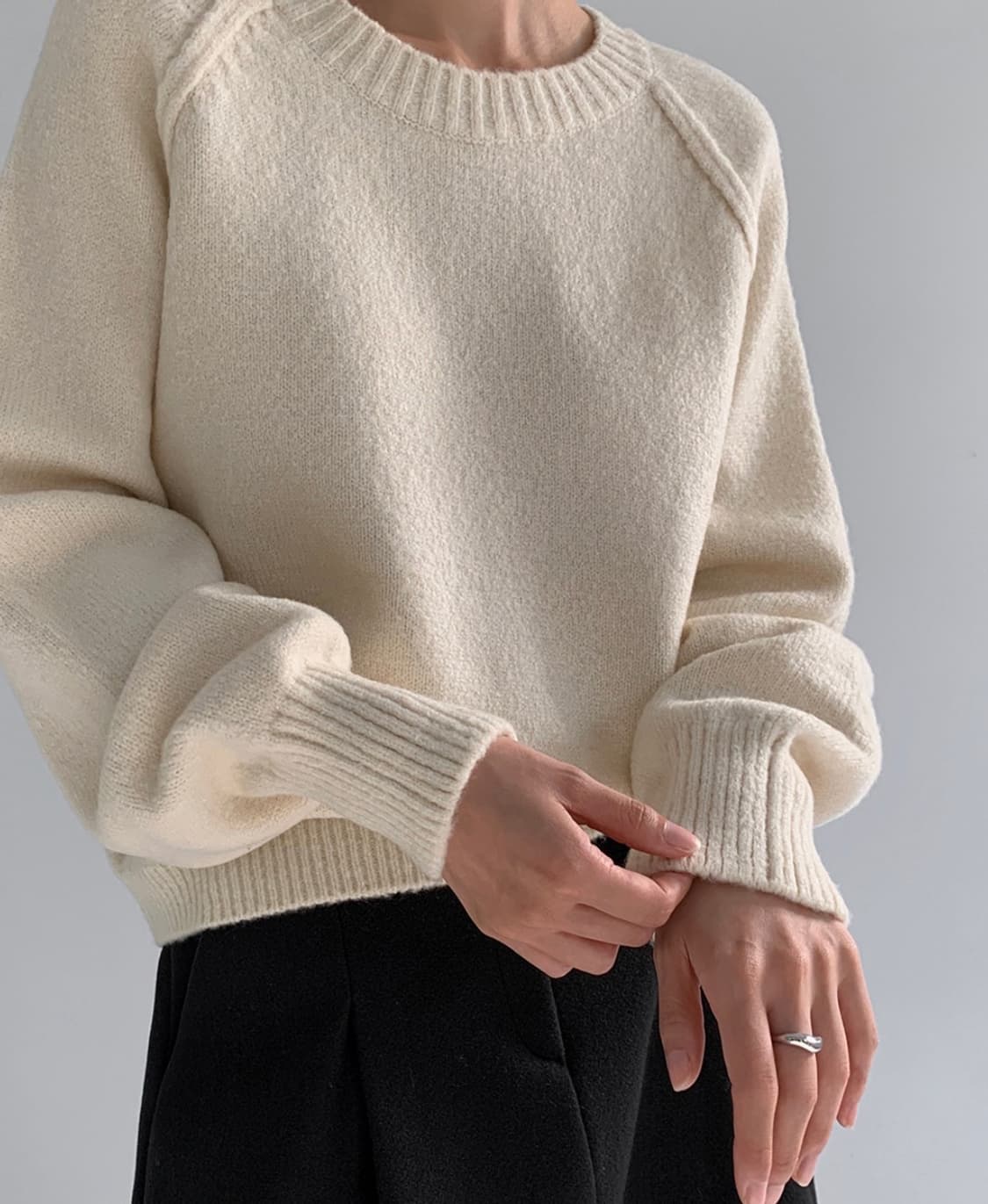 매니크 아이보리 니트 상품이미지2