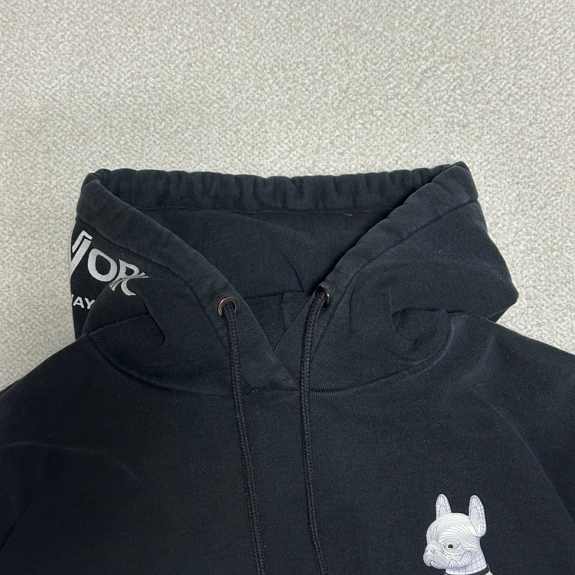 라이프워크 깅엄체크 레이어드 라독 후드티 상품이미지5