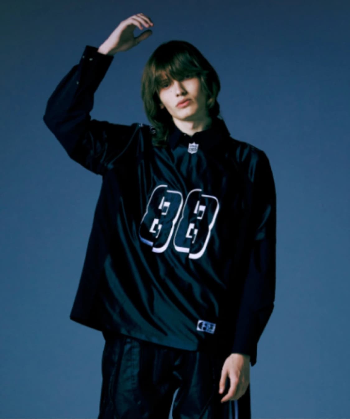 오디너리피플 패널 럭비 져지 블랙 상품이미지1