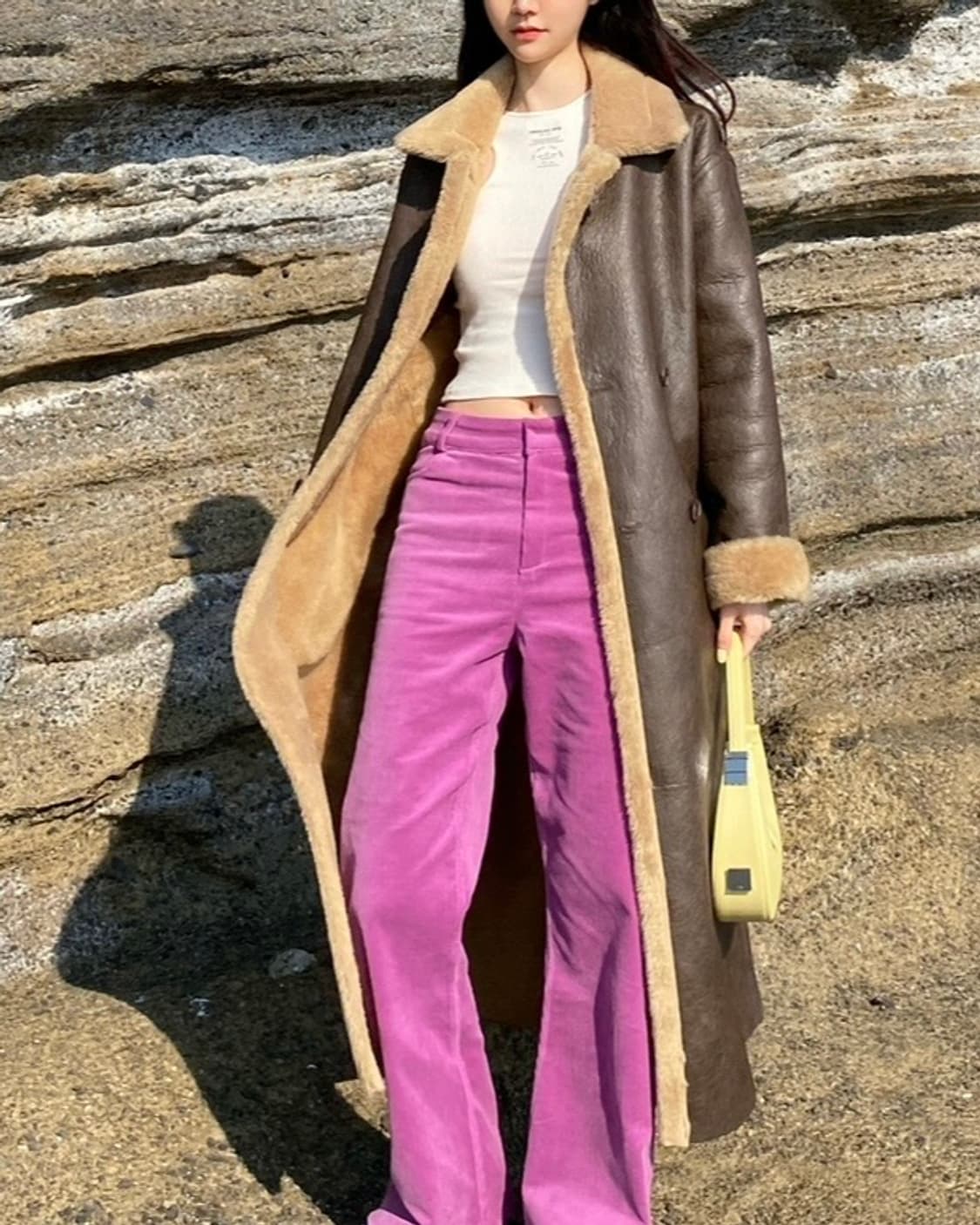 리버서블 무스탕 코트 상품이미지2