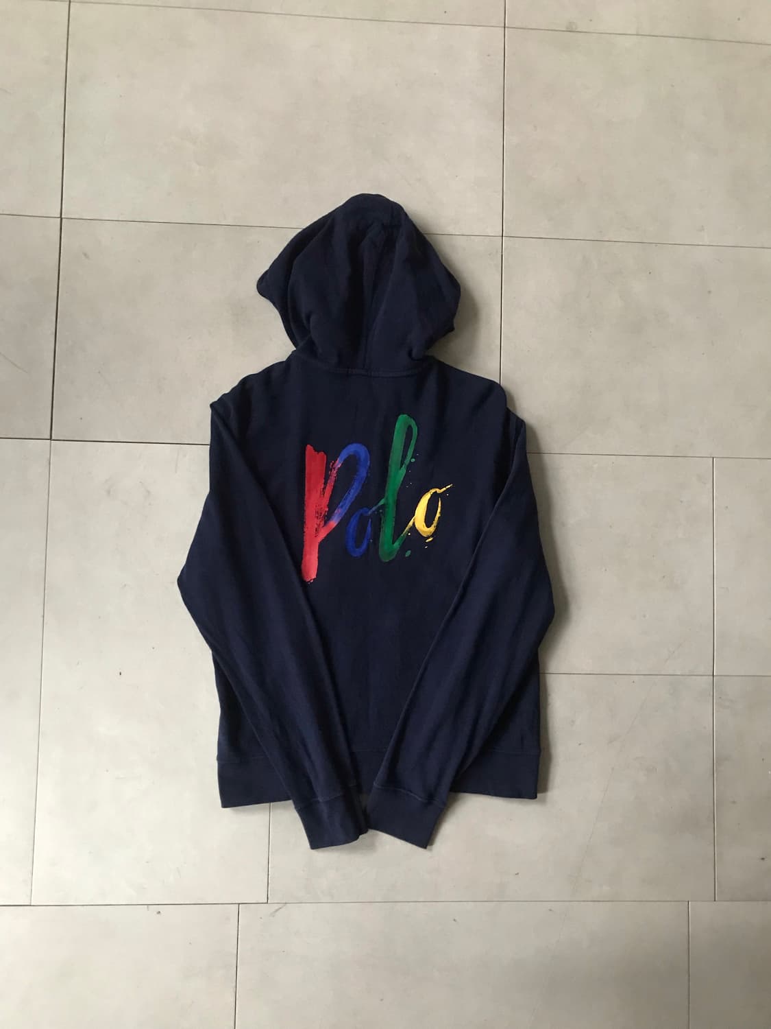 폴로 네이비 빅로고 후드집업 상품이미지7