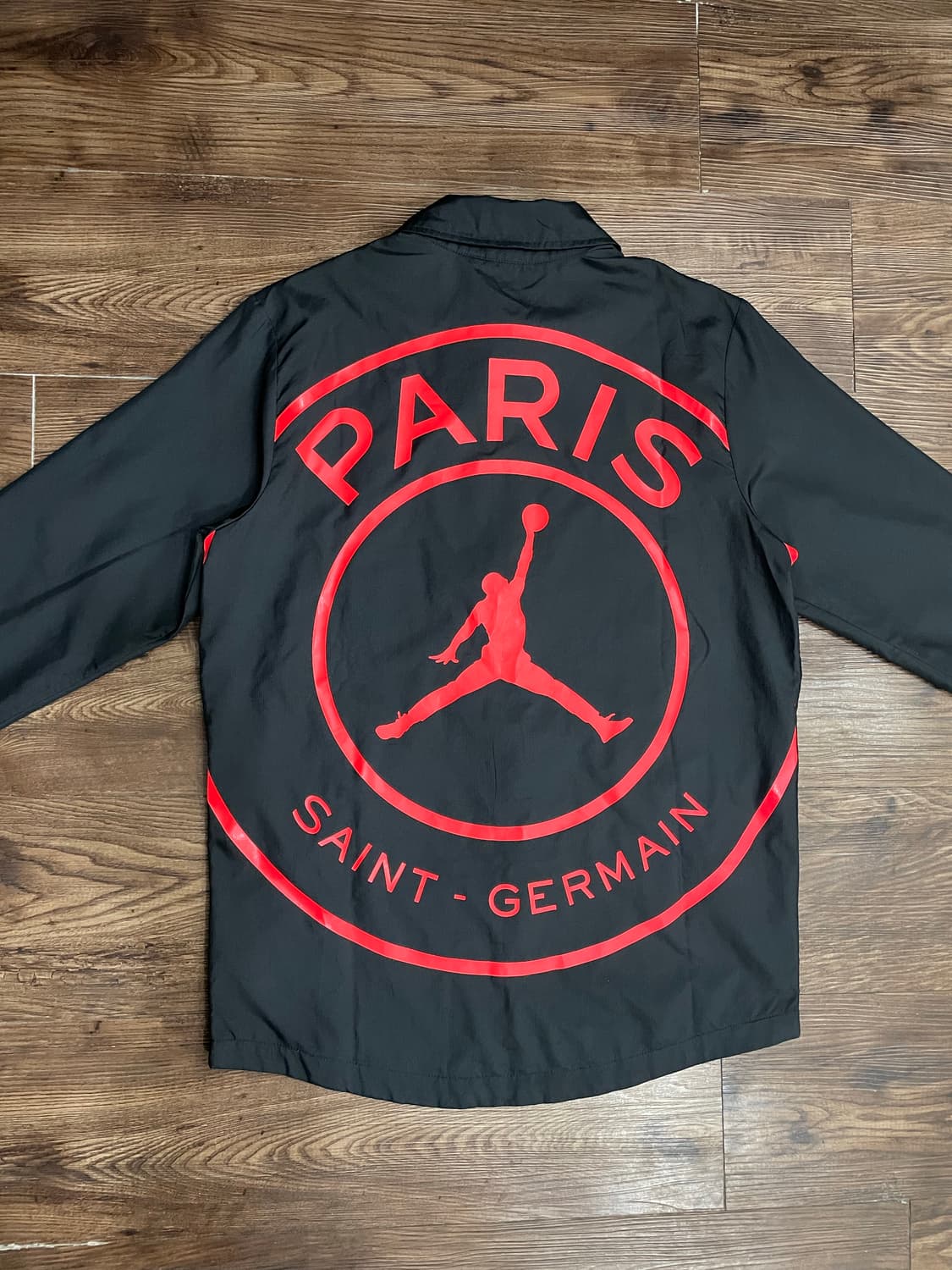 조던 X 파리 생제르망 코치자켓 블랙 인프라레드 상품이미지1