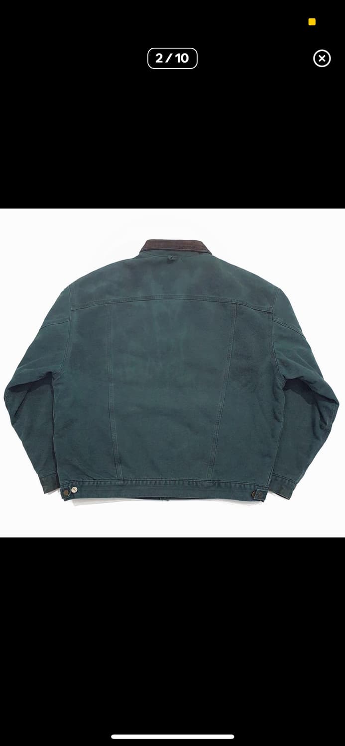 칼하트 j10 트러커 자켓 90s 헌터그린 2xl 상품이미지2