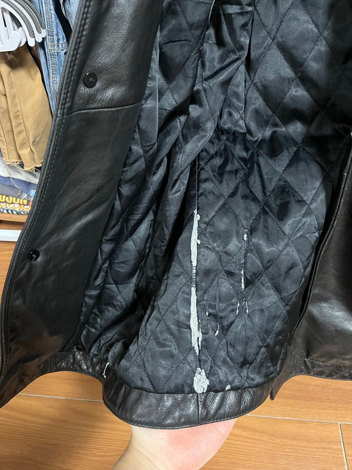 Old Gap Leather Car Coat 상품이미지3